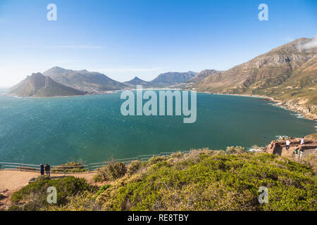 Chapmans Peak drive vue sur océan et sur la plage à Cape Town Banque D'Images