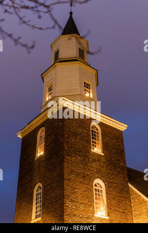 Ancien bâtiment de l'église de l'époque coloniale Banque D'Images