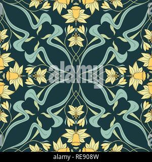 Motif transparent vintage. Vector illustration floral dans le style vintage Illustration de Vecteur