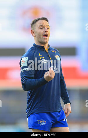 20 janvier 2019, l'Émeraude du stade Headingley, Leeds, Angleterre ; Betfred Super League réchauffer , Leeds Rhinos vs Castleford Tigers ; Richie Myler (7) de Leeds Rhinos Crédit : Mark Cosgrove/News Images Banque D'Images