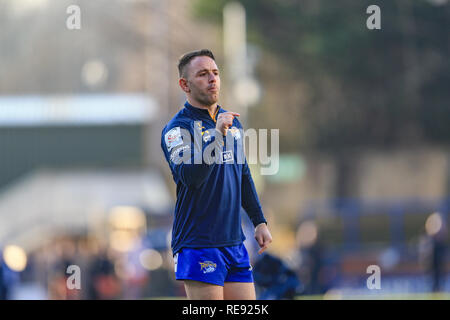 20 janvier 2019, l'Émeraude du stade Headingley, Leeds, Angleterre ; Betfred Super League réchauffer , Leeds Rhinos vs Castleford Tigers ; Richie Myler (7) de Leeds Rhinos Crédit : Mark Cosgrove/News Images Banque D'Images