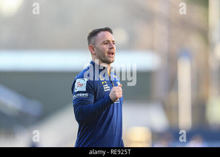 20 janvier 2019, l'Émeraude du stade Headingley, Leeds, Angleterre ; Betfred Super League réchauffer , Leeds Rhinos vs Castleford Tigers ; Richie Myler (7) de Leeds Rhinos Crédit : Mark Cosgrove/News Images Banque D'Images