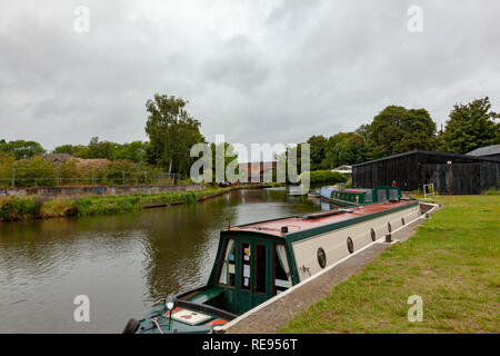 La navigation de la rivière Wey, Guildford Banque D'Images