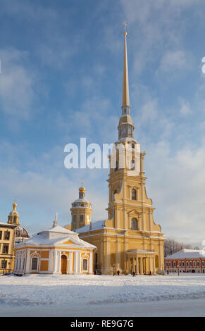 La Cathédrale Saints Pierre et Paul, Saint-Pétersbourg, Russie. Banque D'Images