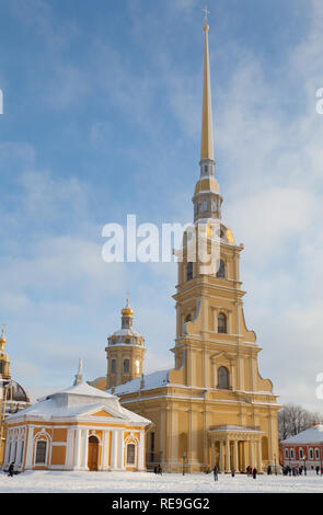 La Cathédrale Saints Pierre et Paul, Saint-Pétersbourg, Russie. Banque D'Images