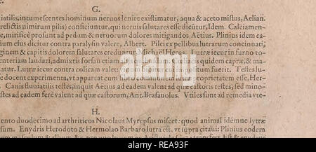 . Conradi Gesneri medici Tigurini Historiae animalium liber primus de quadrupedibus viuiparis : opus philosophis, medicis, grammaticis, philologis, poe ?tis, &AMP ; linguarumq ?ue omnibus rerum variarum studiosis, vtilissimum iucundissimumq simul ?ue futurum. Pre-Linnean ; Zoologie. Mele. Veuillez noter que ces images sont extraites de la page numérisée des images qui peuvent avoir été retouchées numériquement pour plus de lisibilité - coloration et l'aspect de ces illustrations ne peut pas parfaitement ressembler à l'œuvre originale.. Gessner, Conrad, 1516-1565 ; Schmarda, Ludwig Karl Ludwig (K.), 1819-1908, l'ancien propriétaire. D Banque D'Images