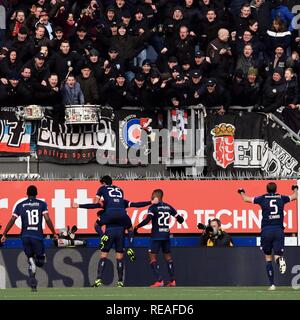 Emmen, Pays-Bas 20 janvier 2019 de l'Eredivisie néerlandaise de football : FC Emmen v PSV Eindhoven Banque D'Images