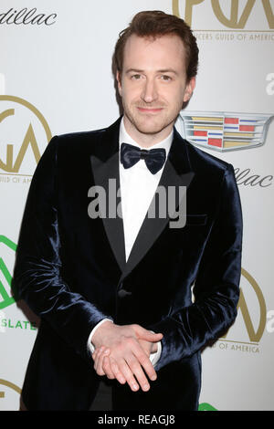 Beverly Hills, CA, USA. 19 Jan, 2019. LOS ANGELES - jan 19 : Joseph Mazzello au producteurs 2019 Guild Awards au Beverly Hilton Hotel, le 19 janvier 2019 à Beverly Hills, CA : Crédit Kay Blake/ZUMA/Alamy Fil Live News Banque D'Images