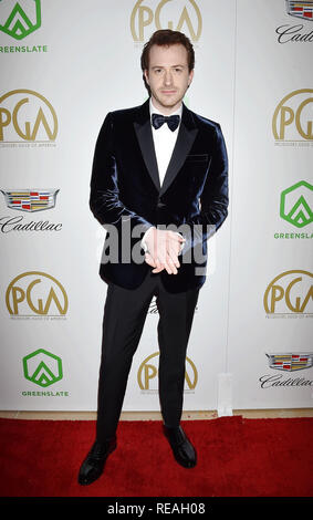 Los Angeles, Californie, USA. 19 janvier, 2019. Joe Mazzello assiste à la 30e cérémonie annuelle de remise des prix de la Guilde des producteurs au Beverly Hilton Hotel, le 19 janvier 2019 à Beverly Hills, Californie. Crédit : Jeffrey Mayer/Alamy Live News Banque D'Images