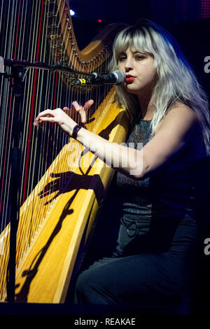 Fort Lauderdale, FL, USA. 19 Jan, 2019. Mikaela Davis fonctionne à la Chambre de culture à Fort Lauderdale. 19 janvier, 2019. Credit : Mpi140/media/Alamy Punch Live News Banque D'Images