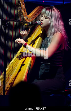 Fort Lauderdale, FL, USA. 19 Jan, 2019. Mikaela Davis fonctionne à la Chambre de culture à Fort Lauderdale. 19 janvier, 2019. Credit : Mpi140/media/Alamy Punch Live News Banque D'Images