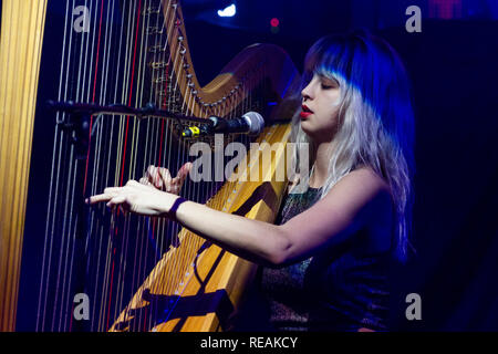 Fort Lauderdale, FL, USA. 19 Jan, 2019. Mikaela Davis fonctionne à la Chambre de culture à Fort Lauderdale. 19 janvier, 2019. Credit : Mpi140/media/Alamy Punch Live News Banque D'Images