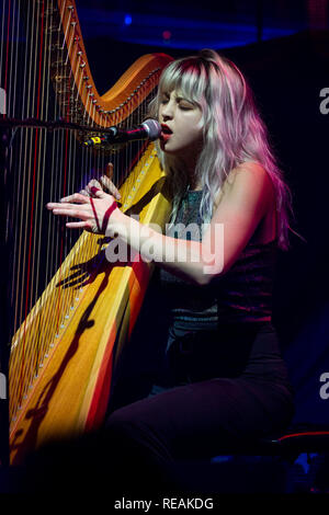 Fort Lauderdale, FL, USA. 19 Jan, 2019. Mikaela Davis fonctionne à la Chambre de culture à Fort Lauderdale. 19 janvier, 2019. Credit : Mpi140/media/Alamy Punch Live News Banque D'Images