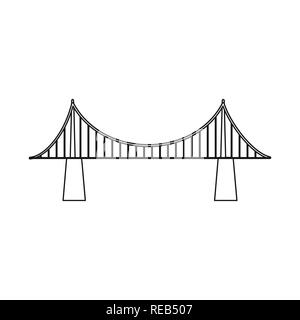 Shore,mer,colonnes,autoroute,metal,construction,river,ponts,pont,architecture,vue,vue,passage,structure,connection,design,construire,side,set,icône,,illustration,collection,isolé,graphique,élément,signer,ligne,contour, vecteurs vecteur , Illustration de Vecteur