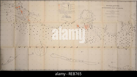 . L'état et l'étendue de l'huîtres naturelles et stérile de fond à l'est de Mississippi Biloxi. L'ostréiculture. . Veuillez noter que ces images sont extraites de la page numérisée des images qui peuvent avoir été retouchées numériquement pour plus de lisibilité - coloration et l'aspect de ces illustrations ne peut pas parfaitement ressembler à l'œuvre originale.. Henry Moore, Frank, 1867-. Washington, Govt. imprimer. off. Banque D'Images