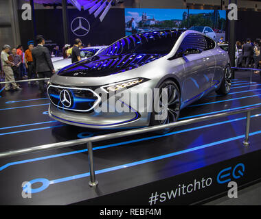 Nonthaburi, Thaïlande - 4 décembre 2018 : Mercedes Benz EQ Concept présenté dans Motor Expo 2018 Banque D'Images