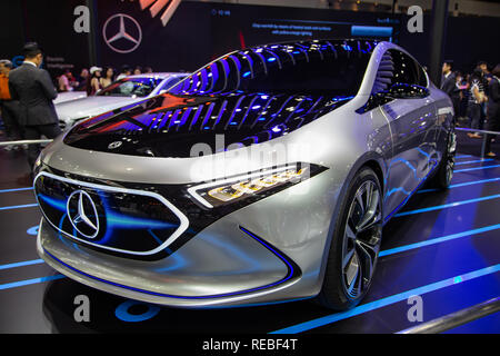 Nonthaburi, Thaïlande - 4 décembre 2018 : Mercedes Benz EQ Concept présenté dans Motor Expo 2018 Banque D'Images