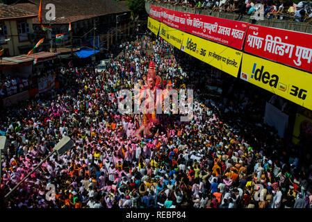 Ganpati Immersion dans Mumbai Banque D'Images