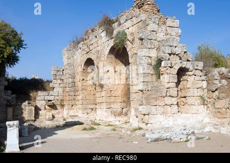 Thermes romains, Perga, Antalya, Turquie Banque D'Images