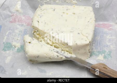 Robiola, Robiola osella, fromage italien des régions du Piémont et de Lombardie Banque D'Images