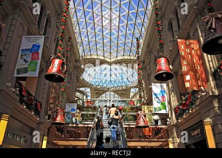 Noël dans le grand magasin Galeria Pacifico en Floride, Buenos Aires, Argentine, Amérique du Sud Banque D'Images