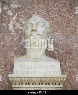 Buste d'Albrecht von Wallenstein, Duc et général de la guerre de Trente Ans Banque D'Images