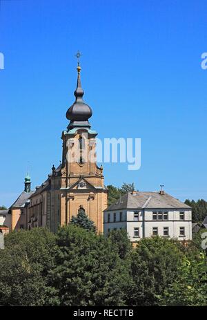 Marienweiher monastère, église de pèlerinage, district de Kulmbach, Haute-Franconie, Bavière Banque D'Images