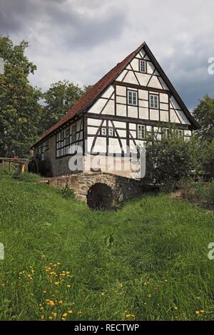 Le Hennebergisches Freilichtmuseum-musée en plein air près du monastère de Vessra, district Hildburghausen, Thuringe, Allemagne Banque D'Images