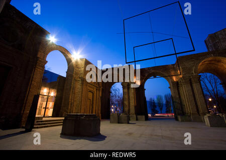 Castello di Rivoli, vue sur le château de nuit Banque D'Images