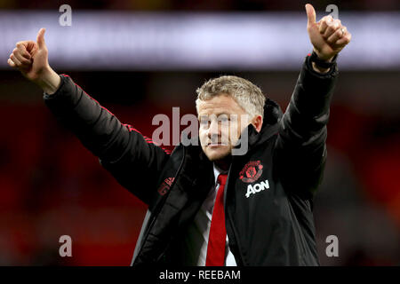 Manager de Manchester United Ole Gunnar Solskjar - Tottenham Hotspur v Manchester United, Premier League, au stade de Wembley, Londres (Wembley) - 13 Janvier Banque D'Images