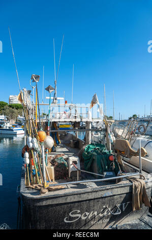 Port de pêche, Sainte-Maxime, Var, Provence-Alpes-Côte d'Azur, France, Europe Banque D'Images