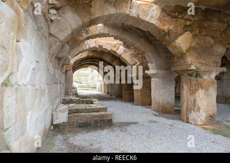 Dans l'ancien site Tripolis Yenicekent préfecture de Buldan, District de la province de Turquie. Banque D'Images