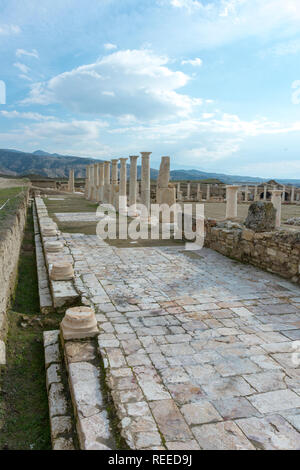 Dans l'ancien site Tripolis Yenicekent préfecture de Buldan, District de la province de Turquie. Banque D'Images