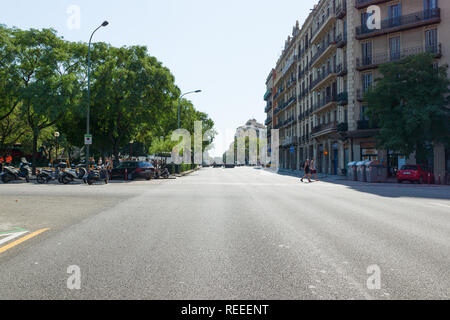 Barcelone, Espagne - 17 août 2017 : Barcelone est le centre touristique de l'Europe. Des milliers de touristes se promener dans ses rues chaque jour. Banque D'Images