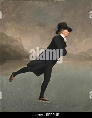 Le révérend Robert Walker Skating sur Duddingston Loch, du ministre, par Henry Raeburn Banque D'Images