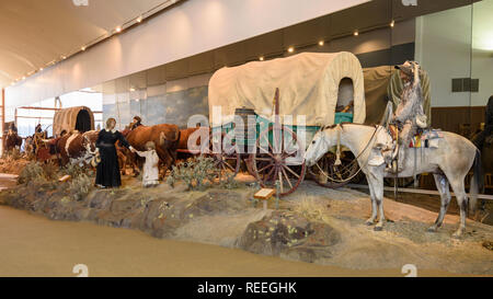 National Historic Oregon Trail Interpretive Center at Flagstaff Hill près de Baker City, Oregon. Banque D'Images