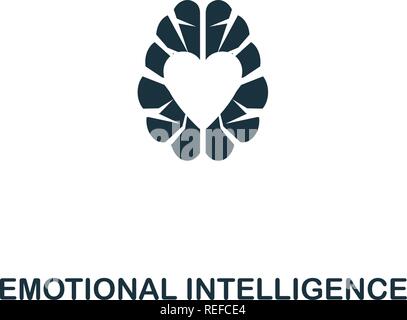 L'icône de l'intelligence émotionnelle. Style de design premium collection icône de la personnalité. L'Intelligence émotionnelle parfaite pixel pour l'icône web design, applications, logiciels, l'utilisation d'impression Illustration de Vecteur