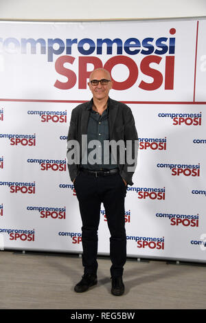 Rome, Italie. 21 Jan 2019. Hôtel Le Mèridienne Visconti - film de présentation COMPROMESSI SPOSI Francesco Miccichè Crédit : réalisateur Giuseppe Andidero/Alamy Live News Banque D'Images