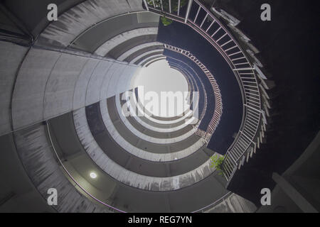 22 janvier 2019 - Chongqing, Chongqing, Chine - Chongqing, Chine-le bâtiment de 9 étages, construit en 1990, est un landmark architecture appartenant à une station de bus longue distance dans le sud-ouest de l'ChinaÃ¢â€ Chongqing. (Crédit Image : © SIPA l'Asie via Zuma sur le fil) Banque D'Images