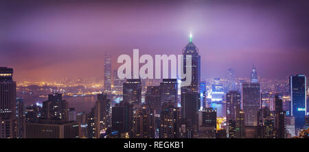 Panorama du centre de Hong Kong Banque D'Images