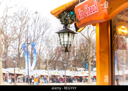 Marché de Noël à Paris, France Banque D'Images