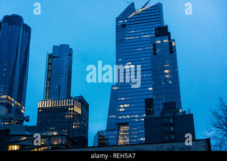 Chantiers d'Hudson et d'autres développement autour de chantiers d'Hudson, à New York, le samedi 19 janvier 2019. (Â© Richard B. Levine) Banque D'Images