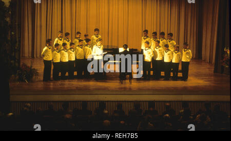 Choeur de garçons de Vienne dans les années 1980 Banque D'Images