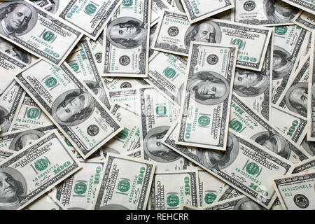 Une centaine de dollars canadiens notes comme arrière-plan Banque D'Images