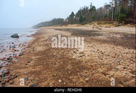 Rocky seashore, rochers et vagues Banque D'Images