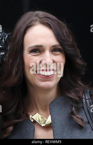 Le premier ministre néo-zélandais est vu en dehors de Jacinda Ardern No 10 Downing Street. Banque D'Images