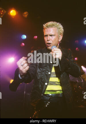 BILLY IDOL en 1981, musicien de rock anglais Banque D'Images