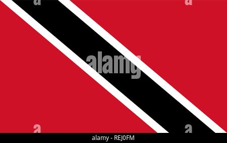 Trinité-et-Tobago Drapeau Illustration de Vecteur