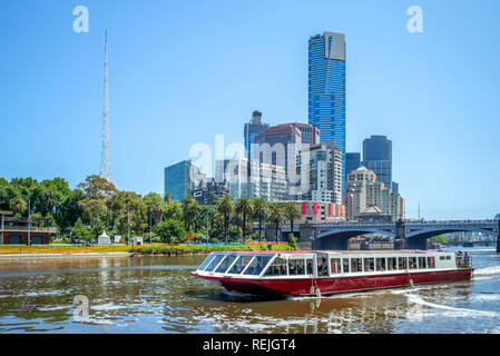 Croisière sur la rivière Yarra, Melbourne, Australie Banque D'Images