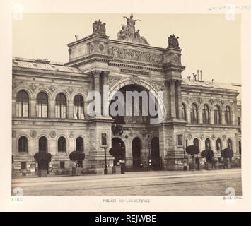 Palais de l'industrie, Paris, France, l'argent à l'albumine, Edouard Baldus, années 1860 Banque D'Images